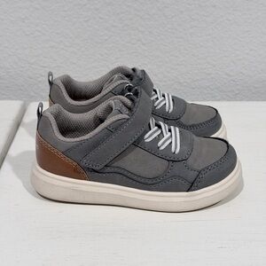 Stride Rite Gray and Brown Toddler Sneakers
